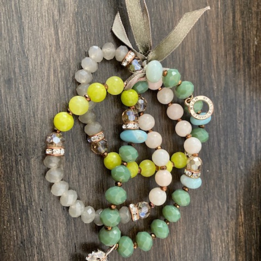 Multistrand, beaded bracelet